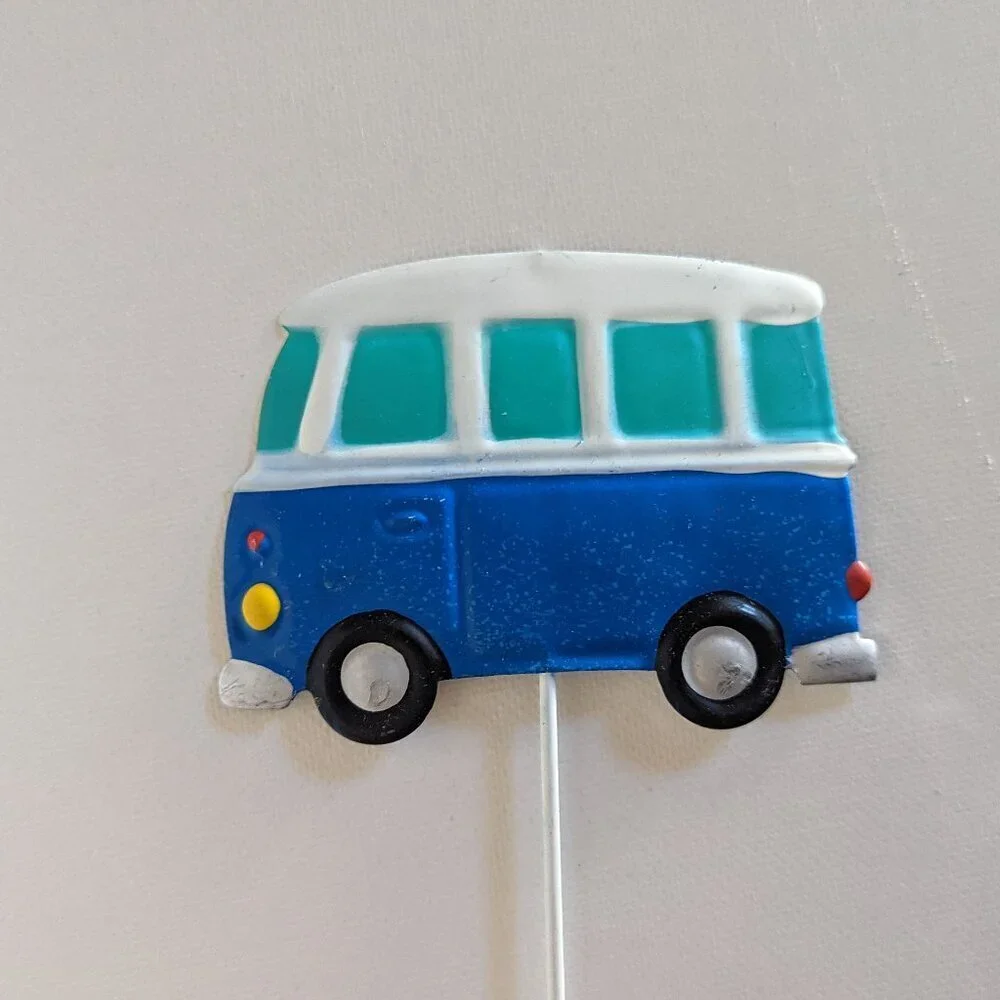 NWT VW Van Metal Plant Pick Hippie Outdoor Summer Home Decor Michael's Ashland - Picture 3 of 3
